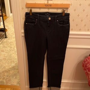 White House Black Market Jeans with gold rolled cuff